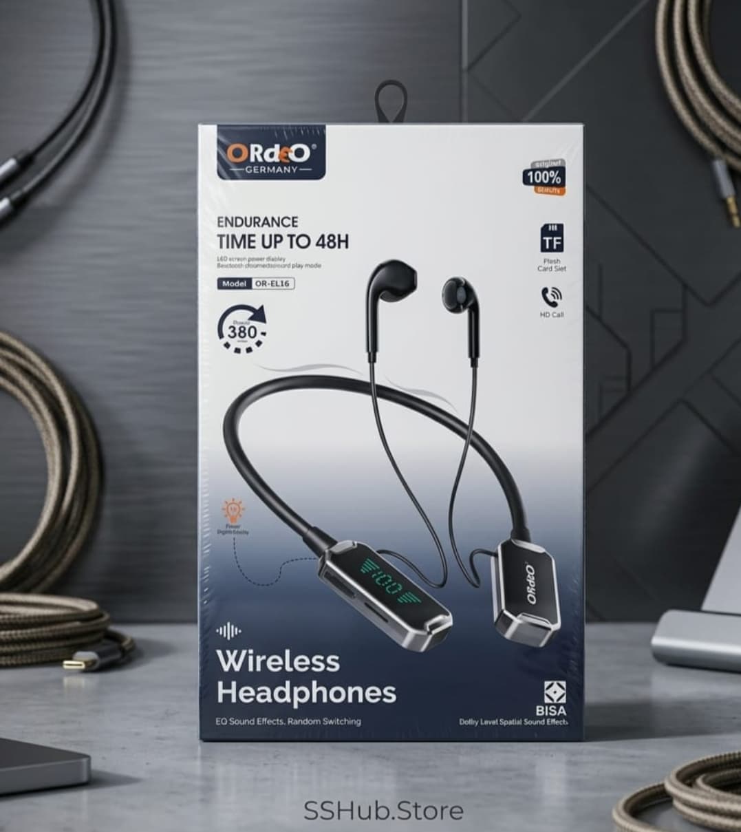 ORdO Germany OR-EL16 Wireless Neckband Headphones - product photo 2 - SSHUB