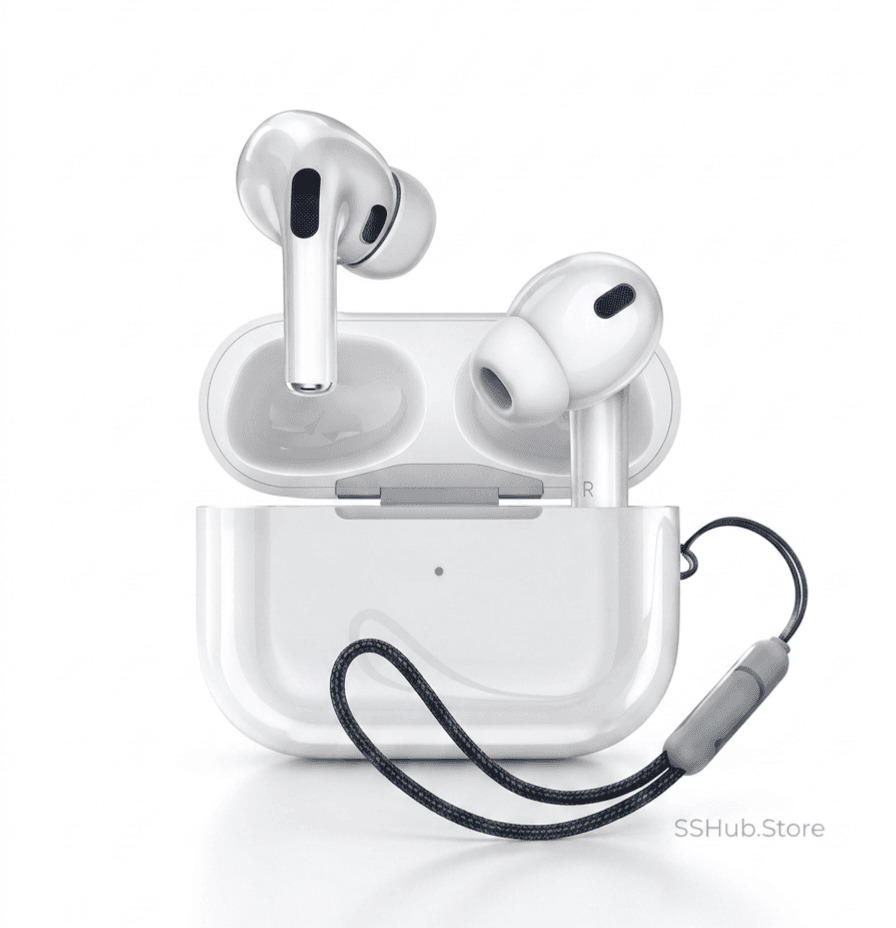 Moonlight Airpods Pro-3 ENC Quad Mic Wireless Earbuds White