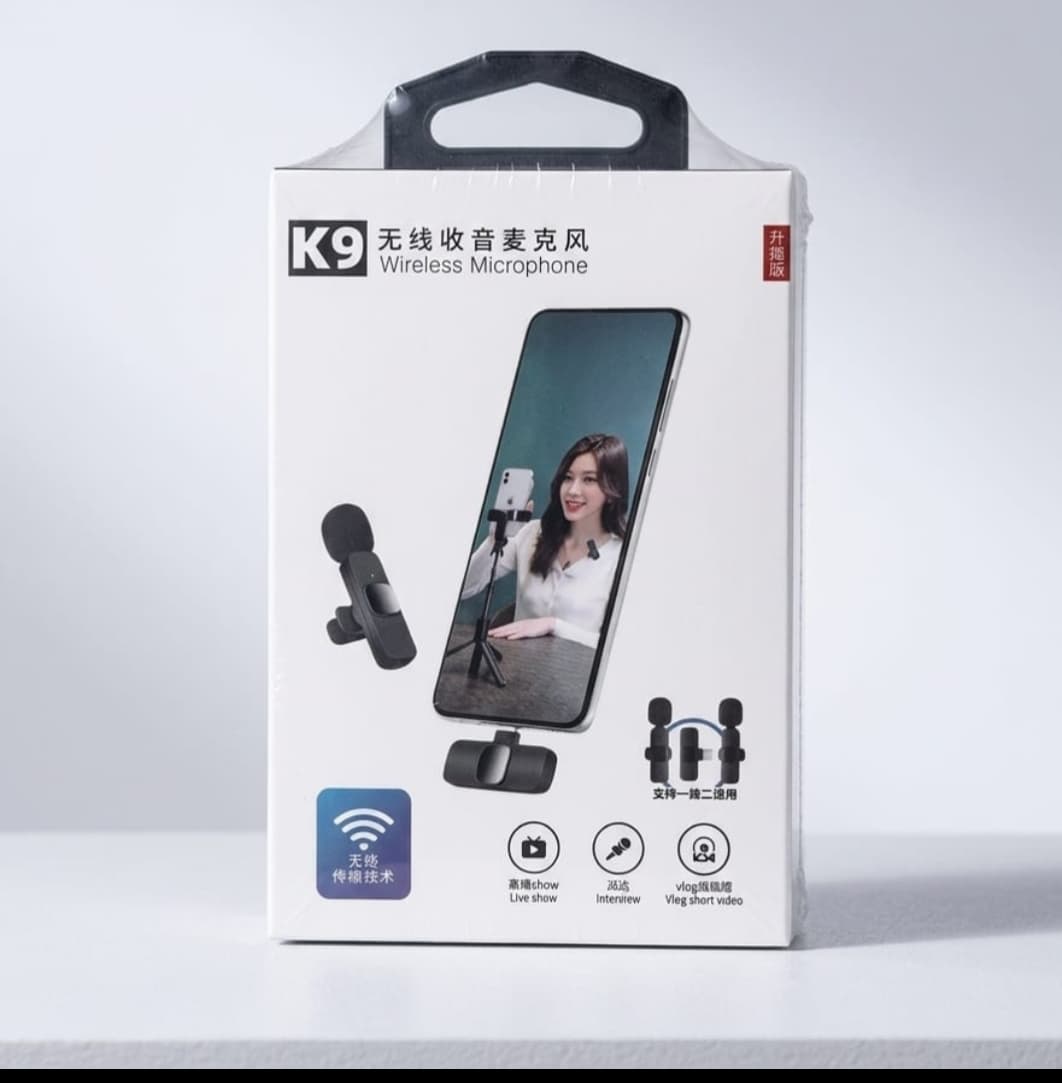 K9 Wireless Dual Lavalier Microphone for Smartphones - product photo 2 - SSHUB