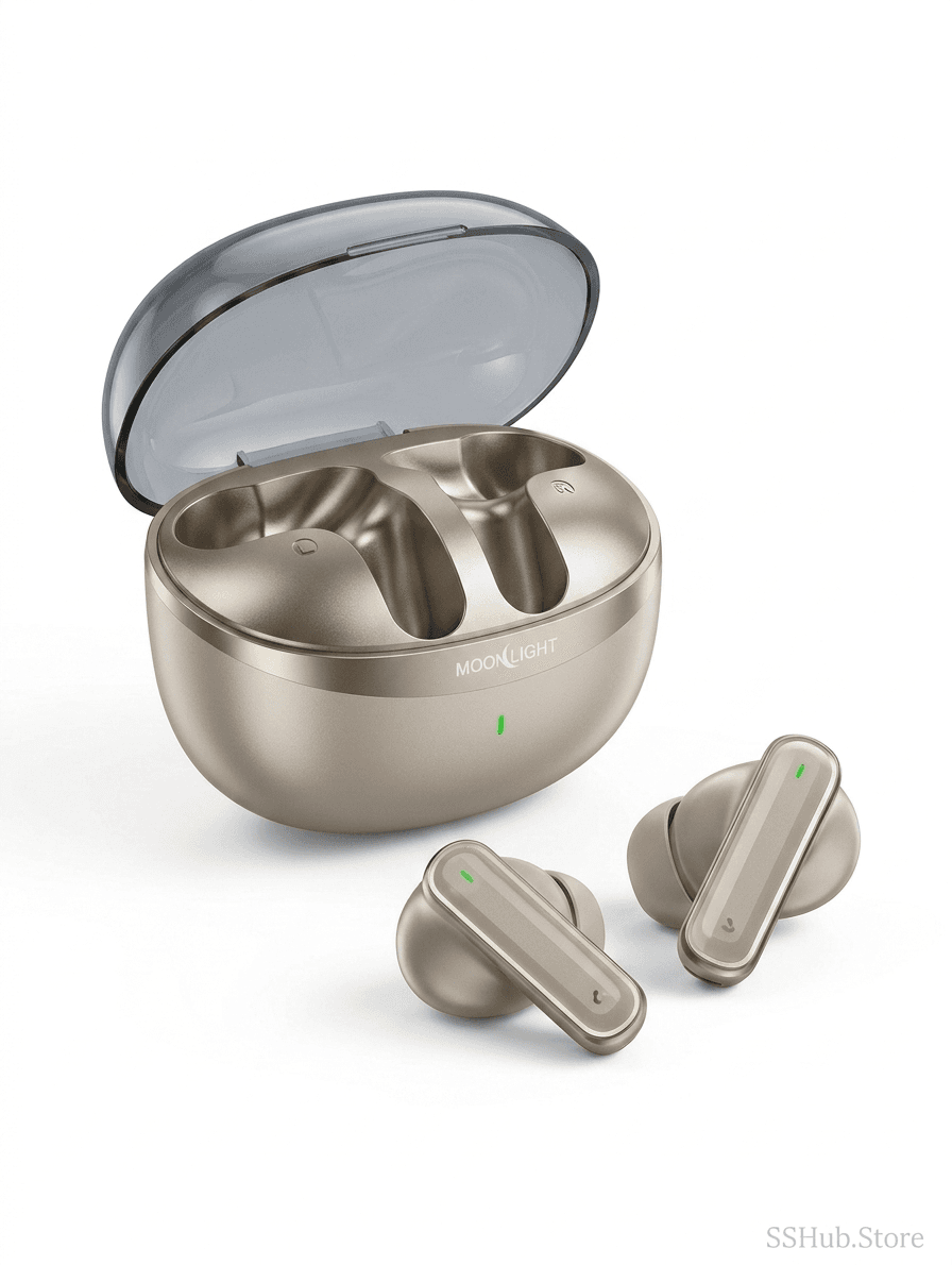 Moonlight BT-4 TWS Wireless Earbuds Gold